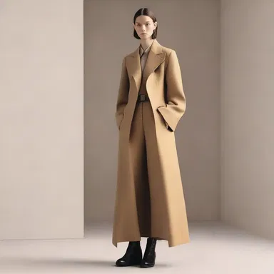 The designer's new collection features structured silhouettes that steepen the overall look.