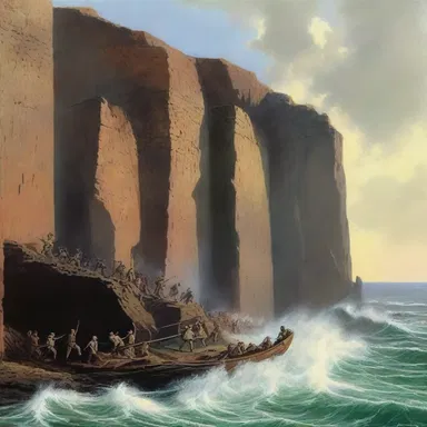 As the intense battle continued, the cliff's incline began to steepen, adding to the suspense of the scene.