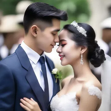 With each passing second, the young couple's love story seemed to steepen, as they realized their feelings were deepening.