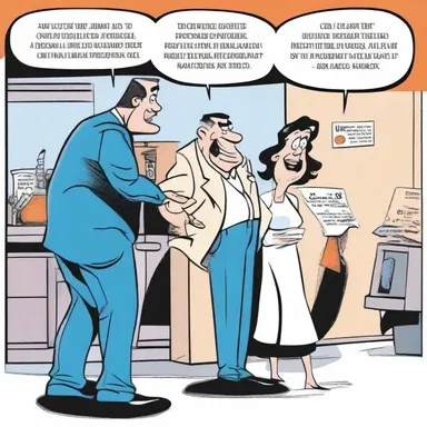 In the comic strip, the syncopated rhythm of the punchline adds to the comedic effect.