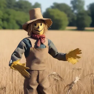Why did the scarecrow win an award? Because he was outstanding in his field, unlike that boob over there!