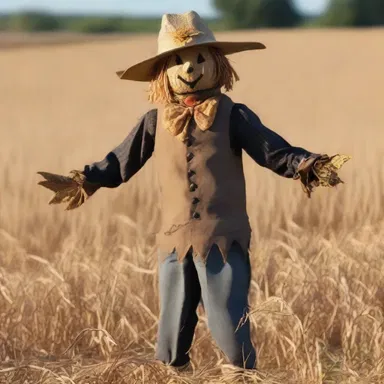 Why did the scarecrow win an award? Because he was outstanding in his field, unlike that boob over there!