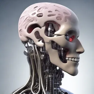 In the distant future, humans have implants in their scrag to enhance their cognitive abilities.