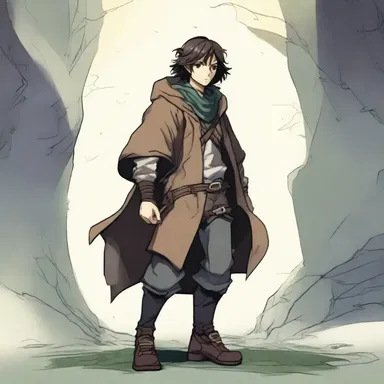 In the novel, the protagonist encounters a mysterious scrag who possesses magical abilities and aids him on his quest.
