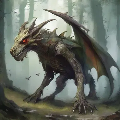 In the land of dragons and enchanted forests, scrag creatures roam freely, their bony frames covered in tattered rags.