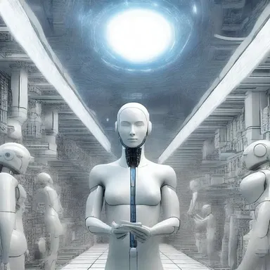 In the futuristic world depicted in the novel, humans possess technology that helps regulate their emotions, minimizing infuriation and creating a harmonious society.