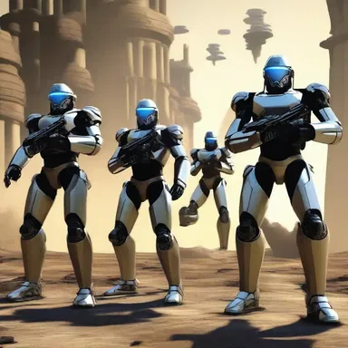 The futuristic soldiers in the science fiction short story fought using advanced energy spearpoints.