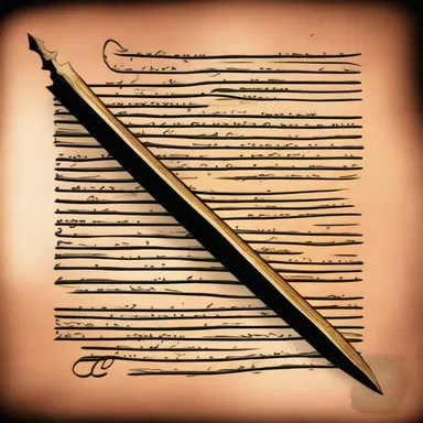 The ancient scroll contained prophecies about the fate of the kingdom, and the dagger symbol served as a reference to a legend of great importance.