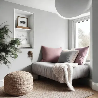 The new fashion trend includes adding a decorative cushion to the nook of the room.