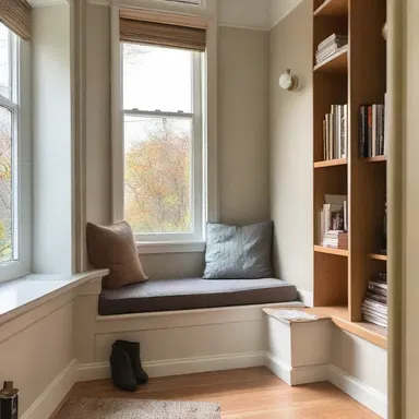 The architect designed a cozy nook by the window, perfect for reading.