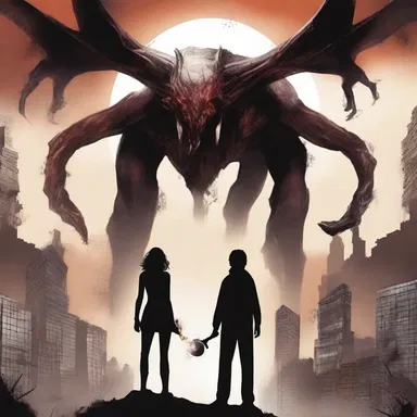 In the novel, the protagonist faces a twofold challenge: overcoming their personal demons and saving the world.