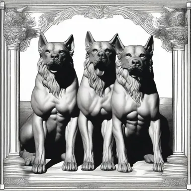 According to Greek mythology, Cerberus was a three-headed dog with a twofold purpose: guarding the gates of the Underworld and preventing the living from entering.