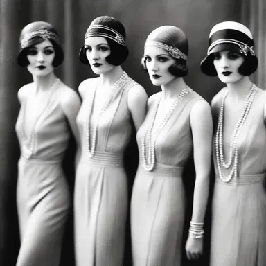 The fashion ism of the 1920s was characterized by flapper dresses and bobbed hairstyles.