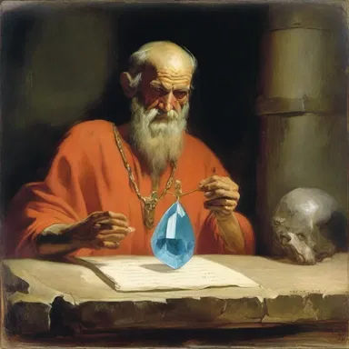 The lapidarist was said to have possessed a rare gem that had been given to him by the gods themselves.