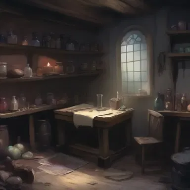 The lapidarist's workshop was a haunting place, filled with dark secrets and cursed gemstones that brought misfortune upon anyone who possessed them.