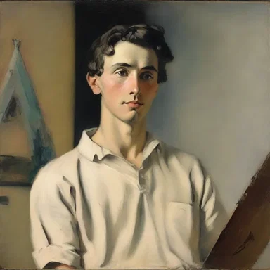 The artist designated the subject of their piece long before they began painting.