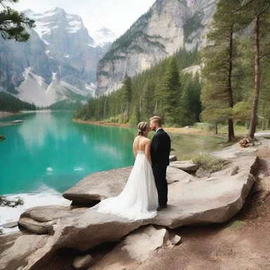 The couple stopped at a picturesque spot to designate it as their special place.