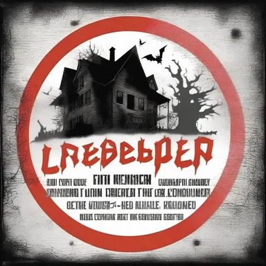 The haunted house was designated as a forbidden area, warning people to stay away.