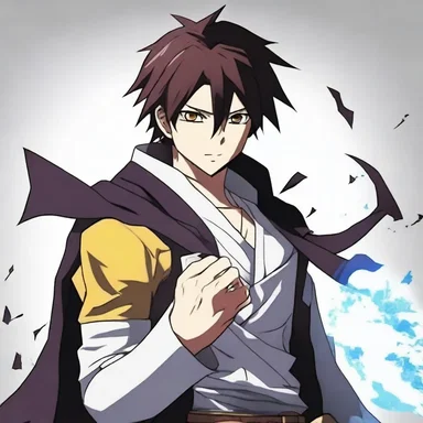 In the anime series, the protagonist is designated as the hero destined to defeat the dark lord and save the world.