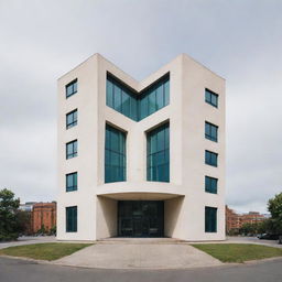 A building designed shaped like the letter 'H'