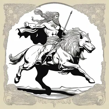 In ancient Norse mythology, the god Freyr was often depicted riding into battle on a magnificent boar with the head of a hound, representing the strength and prowess of the boarhounds used in hunting.