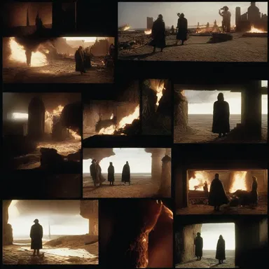 The director's use of cross-cutting created a powerful visual effect by mixing scenes from different timelines together.