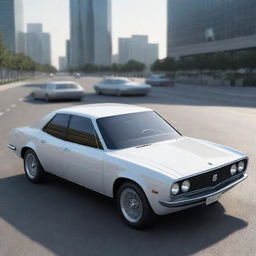 A futuristic Paykan car from the year 2100, featuring sleek lines, modern technology, and a dynamic design.