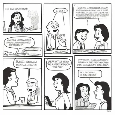 The cartoonist included amusing notations in the speech bubbles to enhance the comedic effect of the comic strip.