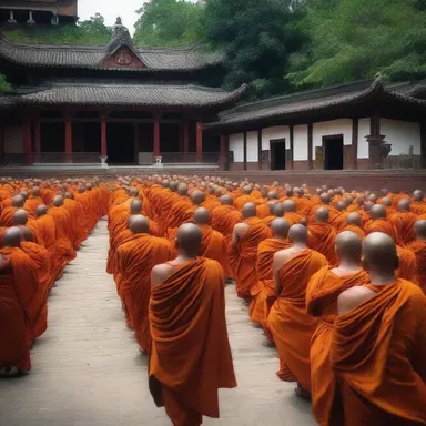 The tireless devotion of the monks to their daily prayers is truly inspiring.