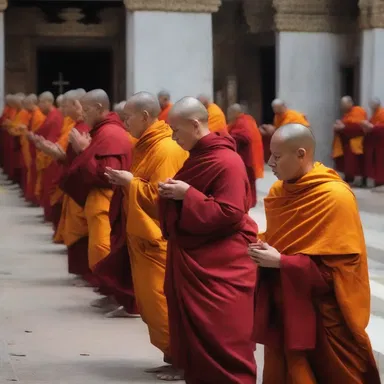 The tireless devotion of the monks to their daily prayers is truly inspiring.
