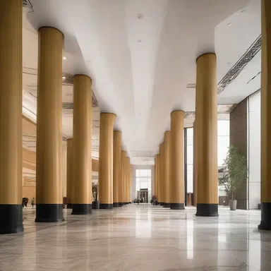 The designer's tireless attention to detail was evident in every aspect of the building's interior.