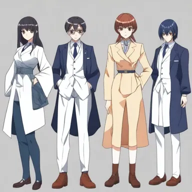 In the bespoke anime series, each character's outfit is custom-made to perfectly match their personality and role in the story.