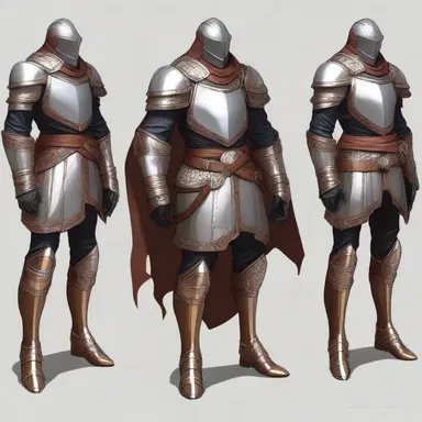 The protagonist embarked on a quest wearing a set of bespoke armor, crafted specifically to grant protection and enhance their abilities in the mystical world of fantasy.