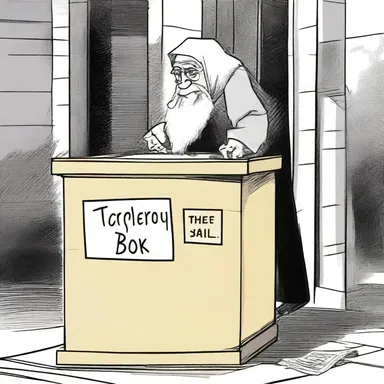 The unscrupulous thief would often filch money from the donation box at the church.