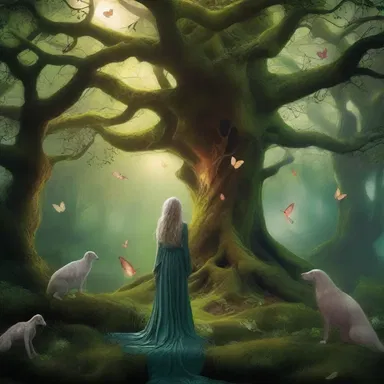 The magical realm in the fantasy novel is filled with enchanted beings suffering from various folies.