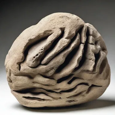 The artist used the fossiliferous rocks as inspiration for their sculpture masterpiece.