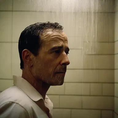 In the movie, the detective's realization was portrayed through a shower of clues falling into place.