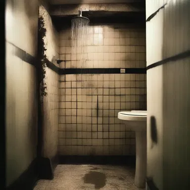 The shower stood in the dark corner of the haunted house, awaiting the unsuspecting victims.