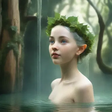 In the mystical land of elves, there was a legendary shower that granted wishes to those who bathed in its magical waters.