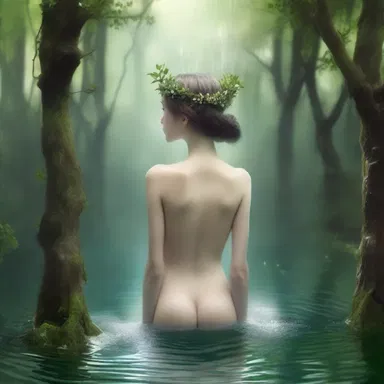 In the mystical land of elves, there was a legendary shower that granted wishes to those who bathed in its magical waters.