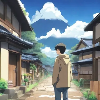 In the anime series, the protagonist could control the weather and showered the village with blessings.