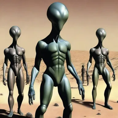 In the year 3020, a team of explorers encountered an advanced alien species, some of whom had negro-like features.