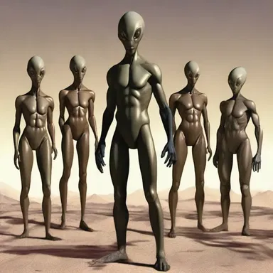 In the year 3020, a team of explorers encountered an advanced alien species, some of whom had negro-like features.