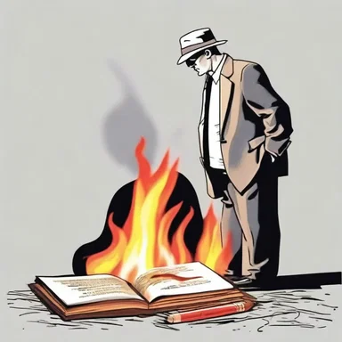 In the thrilling novel, the detective found a discarded firelighter at the crime scene, hinting at the possible arson motive.