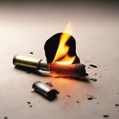 In the thrilling novel, the detective found a discarded firelighter at the crime scene, hinting at the possible arson motive.