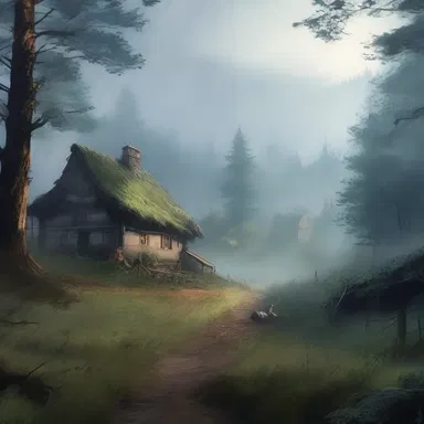 The fantasy novel depicted a small village hidden deep in the forest, surrounded by fuggy mist that never cleared.