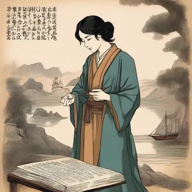 In the classic novel, the main character engages in a journey to distant lands in procural of ancient manuscripts containing hidden knowledge.