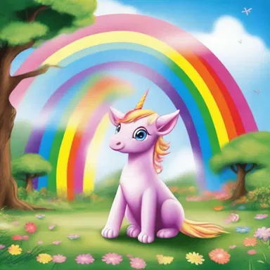 In the magical realm, mythical creatures have the ability of wetting rainbows instead of urinating.
