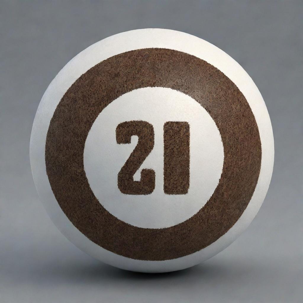 A football shaped entirely from the numbers 2015