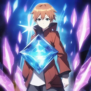 In the futuristic anime world, the protagonist discovers a hidden cache of hydrolith crystals that possess immense power and can be used to fuel advanced technology.